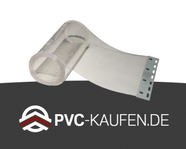PVC-Ersatzstreifen transparent Edelstahl - 2,25m x 300 x 3 mm