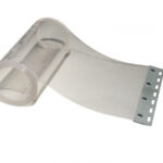 3,75m x 300 x 3 mm PVC-Ersatzstreifen transparent Edelstahl